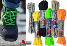 LACCI PER SCARPE U-POWER STRINGHE PIATTE  RESISTENTI 120 CM PER SCARPE DA LAVORO