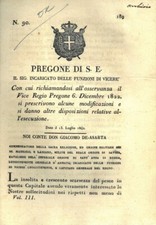 Pregone  con il quale si proibisce la pesca con le nasse e reti (RD-3076)