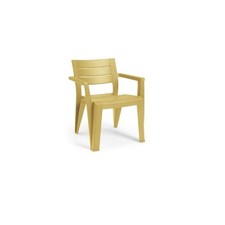 SEDIA CON BRACCIOLI GIALLO