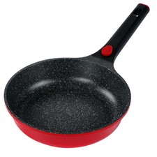 STONELINE Imagination PLUS Padella 24 cm, Rosso, Padella con Manico Rimovibile