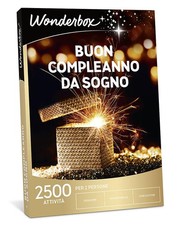 Wonderbox Cofanetto Regalo Buon Compleanno da Sogno più di 2500 attività tra