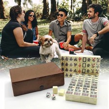 Set Mahjong 144 tessere incise