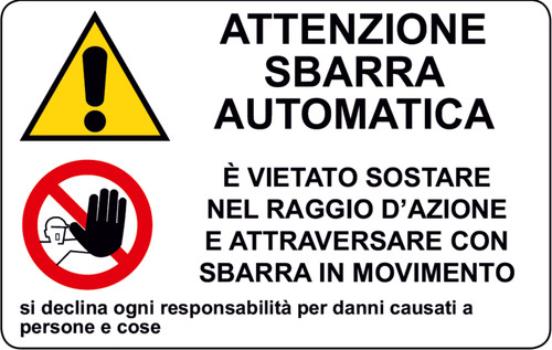 Adesivo pericolo attenzione - adesivo,