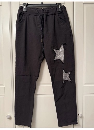 Pantalone donna nero con