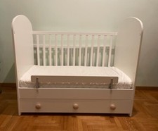 Lettino con cassetto GONATT IKEA, bianco, 60x120 cm