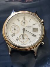Paul Picot Chronograph Ref. 4887-3147 MecaQuartz ETA , Steel & Yellow Gold bezel