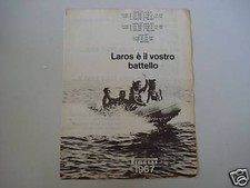 advertising Pubblicità 1967 BATTELLO GOMMONE LAROS PIRELLI