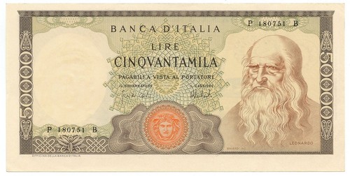 50000 lire banca italia - 50000,