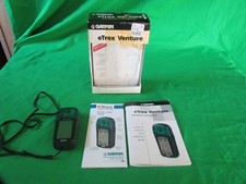 Garmin eTrex Venture unità satellitare GPS portatile con pacchetto manuale buone condizioni
