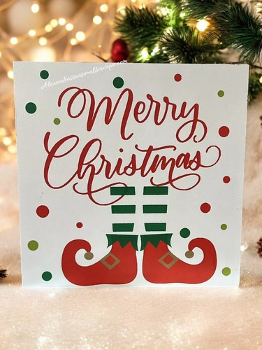 Buon natale gambe elfo - natale,