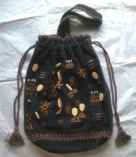 Borsa a secchiello con tracolla nera raramente usata, buona