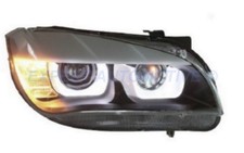 FARI BMW X1 E84 ANGEL EYES NERI DRL R87 DAL 2009 AL 2012 PER FARI ALOGENI SERIE
