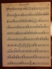 CHITARRA MANOSCRITTO MUSICALE