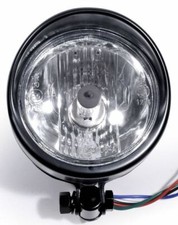 Faro Moto Omologato Nero