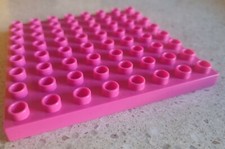 UNICO PLUS USATO TETTO 8X8 ROSA CASA DI HELLO KITTY 8650 COMPATIBILE LEGO DUPLO