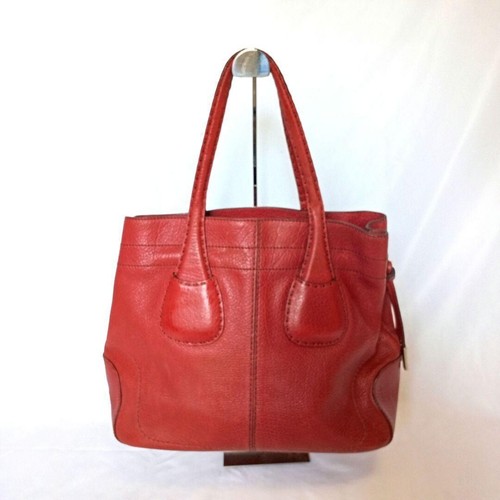 Tods borsa tote pelle - borsa, rossa