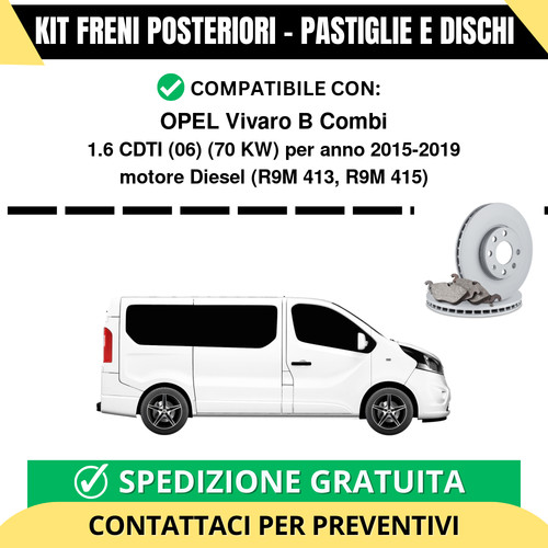Kit freni posteriori - kit, per