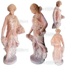 Statua in Terracotta toscana cm 145 stagione la primavera scultura giardino