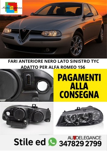 Fari anteriore nero lato - anteriore,