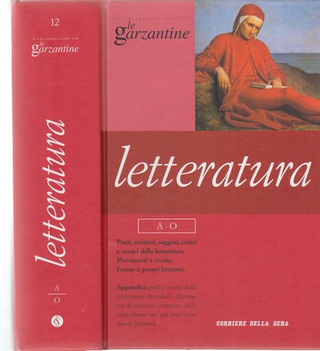 Garzantine letteratura o - letteratura, a-o