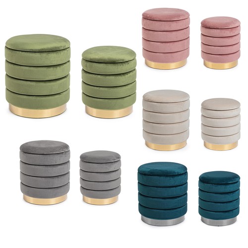 Set coppia pouf contenitore - coppia, 2