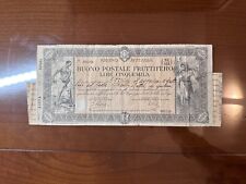 BUONO POSTALE FRUTTIFERO LIRE 5000 marzo 1931 prov. AOSTA uff. LOCANA