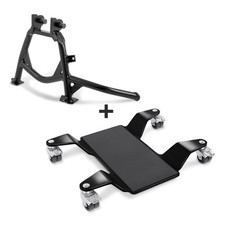 Cavalletto Centrale + Carrello Sposta Moto per Yamaha TDM 900 02-13 nero