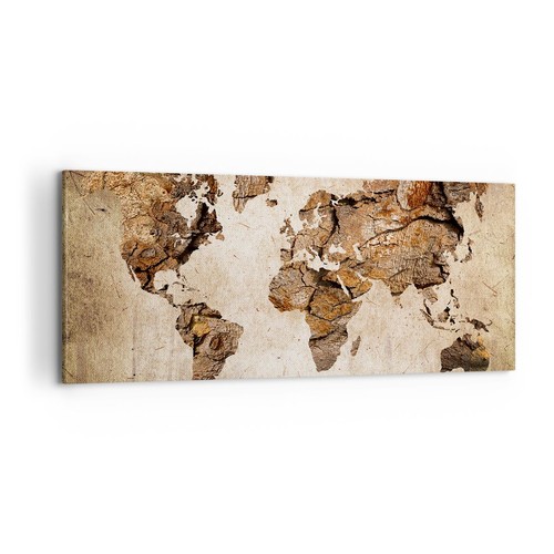 Quadro tela 100x40cm mappa - quadro,
