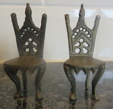 Pair of Vintage Small Brass