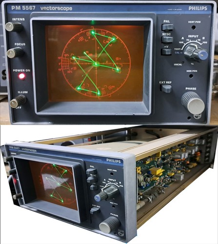 Vectorscope philips pm5567 pal - vectorscope,