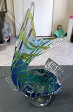 Grande pesce tropicale in vetro soffiato di Murano