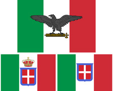Regno d'Italia Bandiera Repubblica Sociale RSI Mussolini 90x150 or 60x90cm