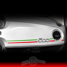Adesivo fiat 500 tricolore - adesivo,