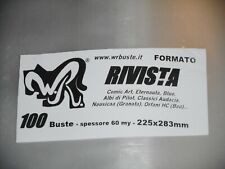 100 BUSTE WR "RIVISTA" 225x283 mm x Comic Art Eternauta Blue Pilot Classici Auda