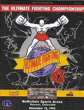 Ken Shamrock Royce Gracie Patrick Smith Frazier +3 Replica Firmata Programma UFC 1