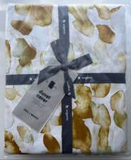 Piumino a baldacchino in raso biologico West Olmo nuovo con etichette, rafano scuro, completo/regina