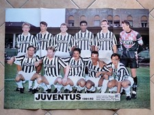 DOPPIO POSTER SQUADRA JUVENTUS FORMAZIONE 1991/1992 CALCIOPOSTER GIGANTE N.1