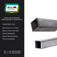 TUBOLARE IN FERRO QUADRO VARIE SEZIONI LUNGHEZZA