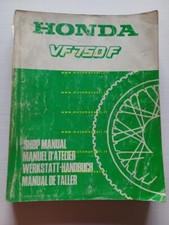 HONDA VF 750 F 1983 manuale officina INGLESE FRANCESE TEDESCO SPAGNOLO originale