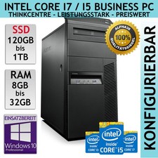 Lenovo Thinkcentre M93p PC Intel Quad Core i7 i5 Fino 1TB SSD 32GB DDR3 Win10