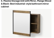 Mobile specchio bagno in legno