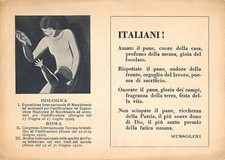 C4107) BOLOGNA ROMA 1932 ESPOSIZIONE DI PANIFICAZIONE "ITALIANI! AMATE IL PANE..