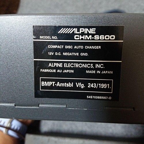 Alpine chm s600 changer - changer, set