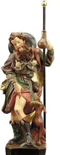 Statua san rocco 15 - di, cm