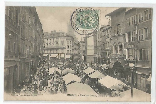 Limoges place des bancs - place, le