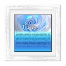 Quadro mattonella Ceramica Modern 29x29 cm con significato del nome Cecilia