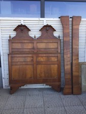 Letto Luigi Filippo noce