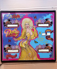 Dolly Parton Bally Pinball backglass vetro flipper No spedizione