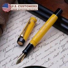 Parker -  Doufold Centennial Mandarin Yellow N. 8097 - Fountain pen  - Nib M 18K