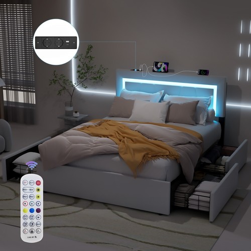 Letto imbottito 140 200 cm - imbottito,